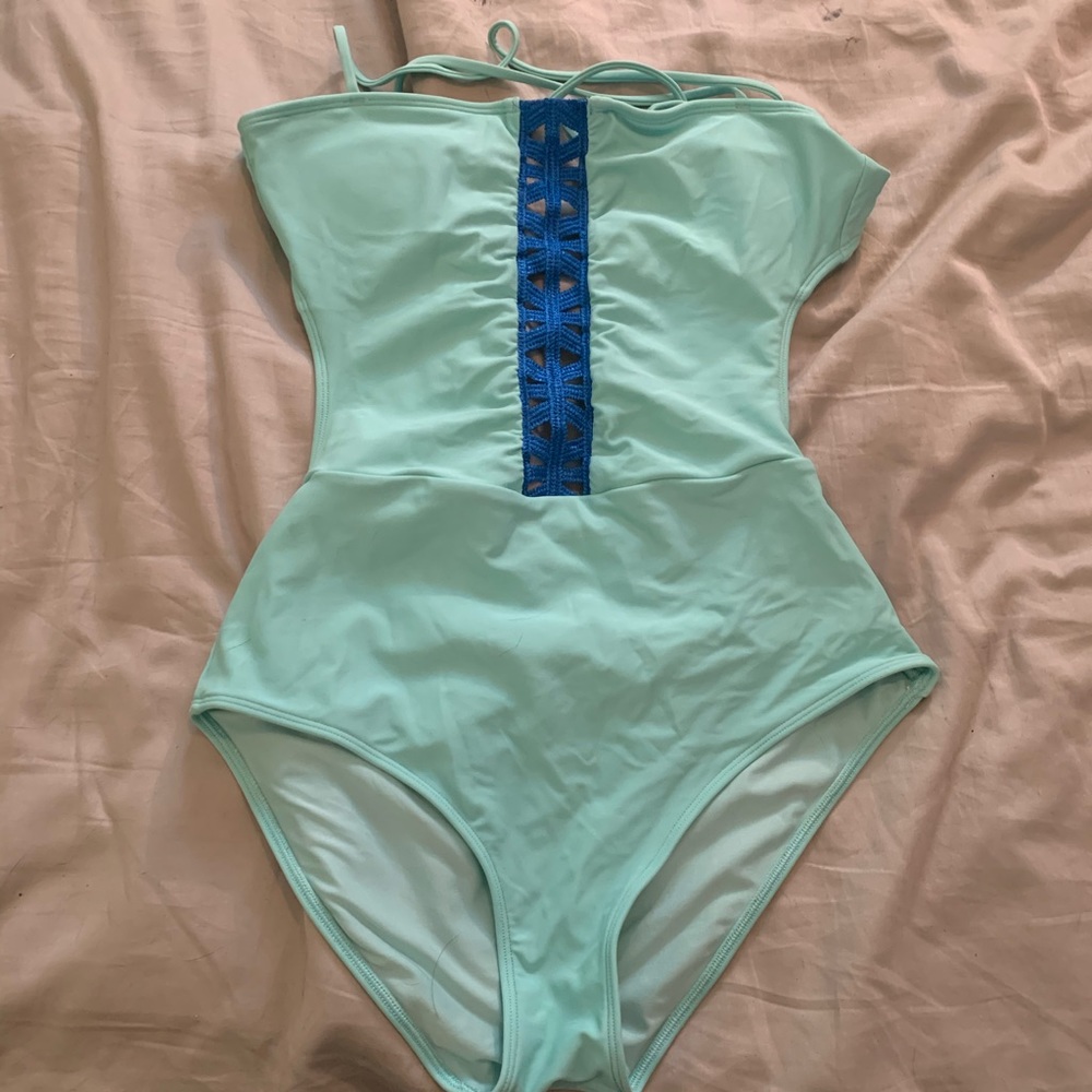 Teal Aerie one piece